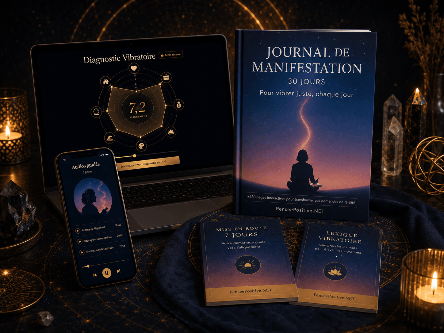 Pack Journal de Manifestation 30 Jours de PenseePositive.NET