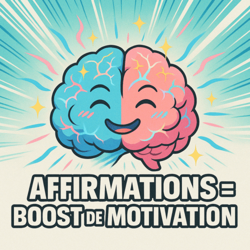 Les Bienfaits scientifiques des Affirmations Positives : Ce Que la Science Vous Révèle 🌟 4 Cerveau avec ondes lumineuses illustrant les effets scientifiques des affirmations positives