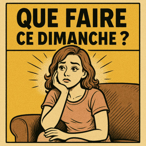 une femme qui s'ennuie sur son canapé et qui se demande que faire ce dimanche