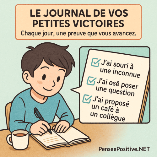 Comment se faire des amis quand on est timide : le guide complet đ 7 Personnage qui note ses avancĂ©es dans un carnet â suivi Ă©motionnel