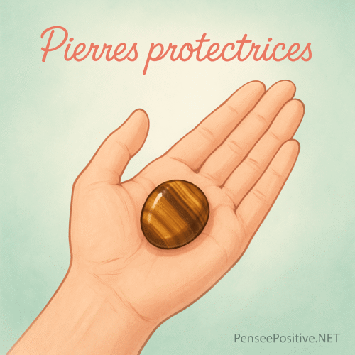 🧿 Comment se protéger du mauvais œil : 9 méthodes efficaces et faciles 7 Main féminine tenant une pierre naturelle protectrice
