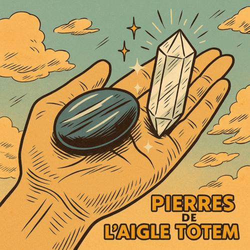 Animal totem Aigle : signification, symbolique et comment savoir s’il vous guide 3 Pierres associées à l’animal totem Aigle : Œil de Faucon et Quartz Clair, symboles de clarté et de vision spirituelle