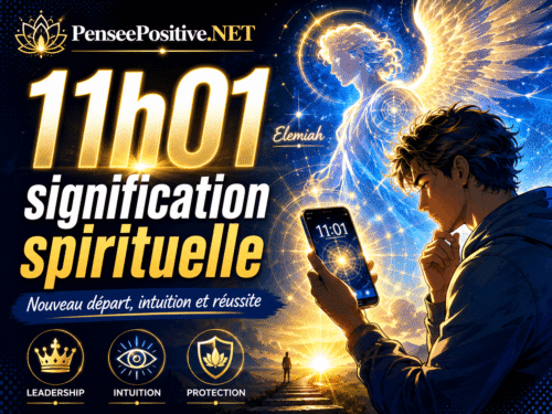 11h01 signification spirituelle avec ange Elemiah, intuition, protection et nouveau départ