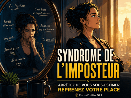 Comment vaincre le syndrome de l'imposteur et oser briller 2 Femme en style comic confrontée à son reflet anxieux, illustrant le syndrome de l’imposteur et la peur de ne pas être légitime.